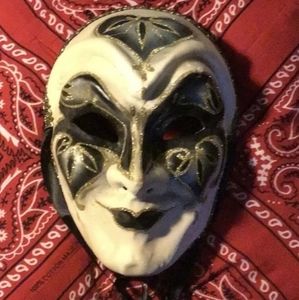 Vintage Eyes Wide Shut Cosplay Theatrical Mask Devil Mardi Gras Venetian Italy